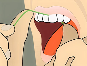 flossing instructions